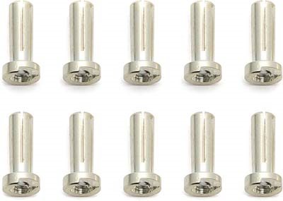 Associated Low-Profile Bullet Connectors, 4mm x 14mm (10)
