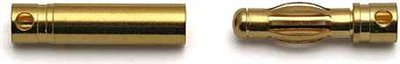 Reedy 4.0mm Gold Connectors-2 Male, 2 Female