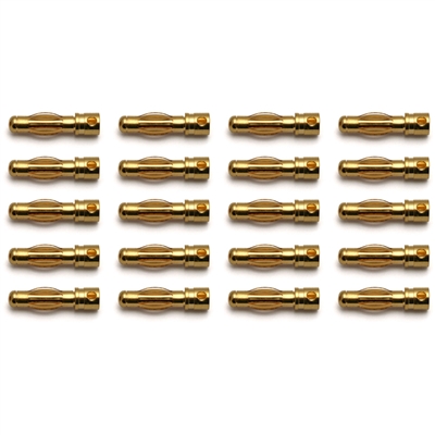 Reedy 4.0mm Gold Connectors-30 Male