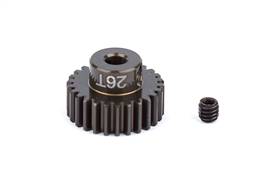 Associated FT Aluminum Pinion Gear-26 tooth, 48 pitch (1/8" shaft)