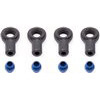 Associated SC10.2/T4.2 Shock Pivot Balls, Aluminum With Eyelets (4 Each)
