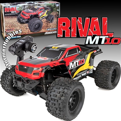 Team Associated Rival MT10 V2 Ready-To-Run 4wd  Monster Truck, red