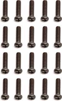 Associated Rival Mini/RC18T2 Button Head Phillips Screws-2.5 x 9mm (20)