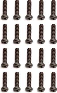 Associated Rival Mini/RC18T2 Button Head Phillips Screws-2.5 x 9mm (20)