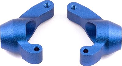 Associated Rival Mini/RC18T2/18B2 FT Hub Carriers, Blue Aluminum (2)