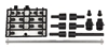 Associated Reflex 14R Outdrives, Pivot Balls, and Center Driveshaft