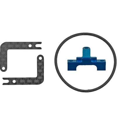 Associated RC28R Center Bulkhead And Battery Holder Set