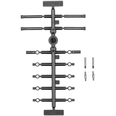 Associated RC28R Turnbuckle And Damper Tube Set