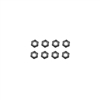 Associated Model 24 M2 Locknuts, black aluminum
