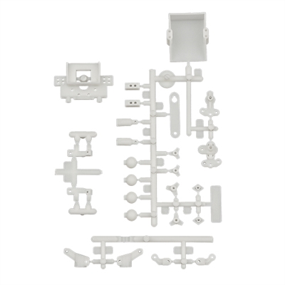 Associated Model 24 Rear Bulkhead, Caster Blocks, Steering Blocks And Accessories
