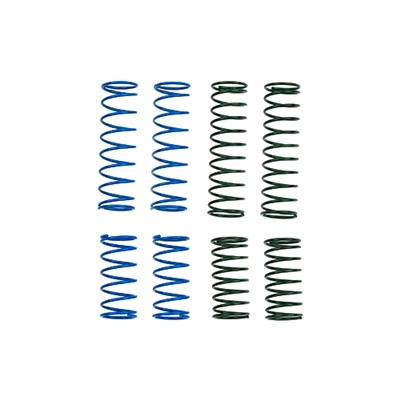 Associated Model Model 24 Shock Spring Set, Soft/Green, Hard/Blue