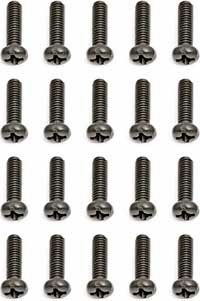 Associated Rival/MGT 8.0 Button Head Phillips Screws, 3 x 10mm (20)