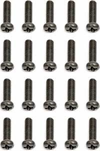 Associated Rival/MGT 8.0 Button Head Phillips Screws, 3 x 10mm (20)