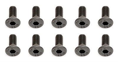 Associated Flat Head Cap Screws, 3 x 8mm (10)