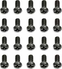 Associated Rival/Mini-MGT Button Head Phillips Screws, 3 x 6mm (20)