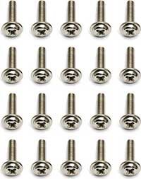 Associated Mini-MGT Button Head Phillips Tap Screws, 3 x 12mm (20)