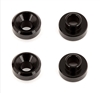 Associated Servo Washers, black aluminum (4)