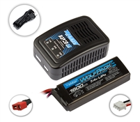 Reedy 123-S AC Charger and 1600mAh 2S Wolfpack LiPo Battery Combo