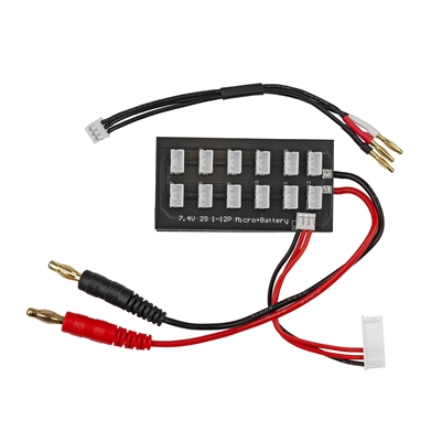 Reedy 2S Parallel Charging Board w/2mm Bullet Adapter