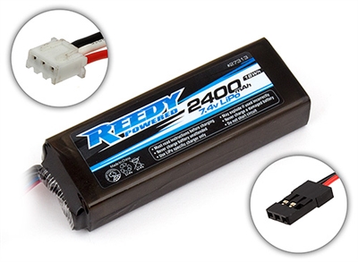 Reedy LiPo Pro TX/RX 2400mAh 7.4V Flat Receiver Battery