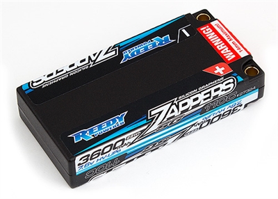 Reedy Zappers 3600mAh LP 7.6V 110C SG 2S Shorty Lipo Battery with 5mm connectors