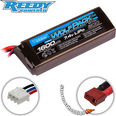Reedy Wolfpack LiPo 1600mAh 30C 7.4V Lipo Battery Pack