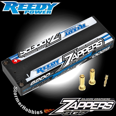Reedy Zappers SG7 6200mAh ULP 140C 2S 7.6V Lipo Battery with 5mm connectors