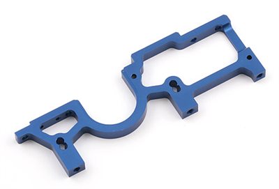 Associated TC5 Factory Team Right Front Bulkhead, Blue Aluminum