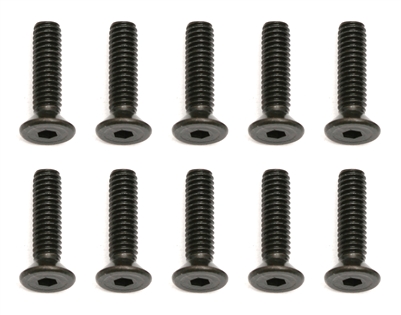 Associated 2.5 x 10mm Flat Head Cap Screws (10)