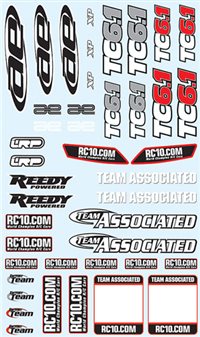 Associated TC6.1 Decal Sheet