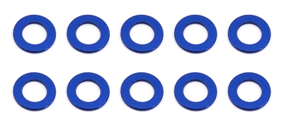 Associated Ballstud Washers-5.5x0.5mm, blue aluminum (10)