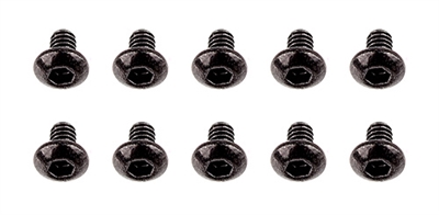 Associated Trophy Rat Button Head Cap Screws, 2x0.4x3mm (10)