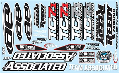 Associated TC7.1 Decal Sheet