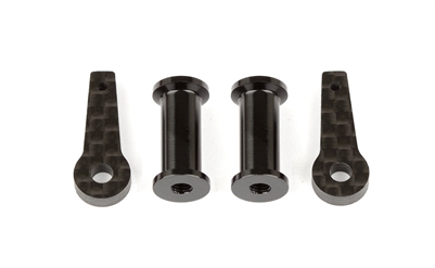 Associated TC7.2 Battery Lock Set, black aluminum and graphite