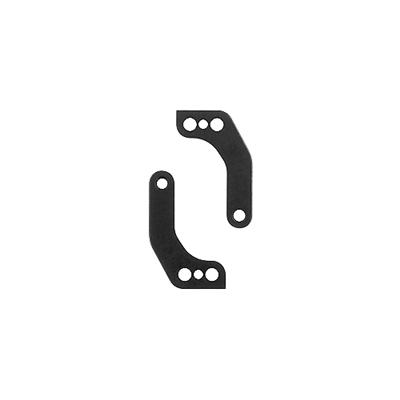 Associated TC8 FT Steering Block Arm Set, Front, +1mm