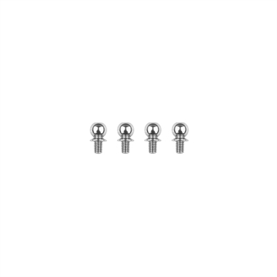 Associated RC10TC8 HD Ballstuds, Short 4mm