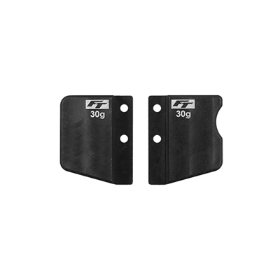 Associated RC10TC8 FT Steel Front And Rear Short Battery Weight Set, 60g