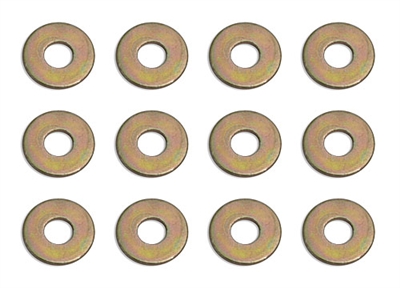 .Associated steel washers 5/16 x 3/32 x 0.02" (12)