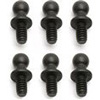 Associated SC10.2/T4.2/B4.2 Short Ball Studs-.200", Black (6)