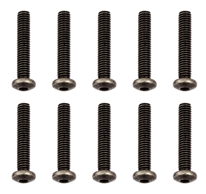 Associated CR12 Button Head Cap Screws, 2.5x14mm (10)