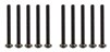 Associated CR12 Button Head Cap Screws, 2.5x25mm (10)