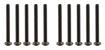 Associated CR12 Button Head Cap Screws, 2.5x25mm (10)