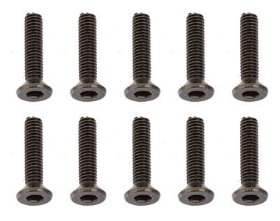 Associated CR12 Flat Head Cap Screws, 2.5x12mm (10)