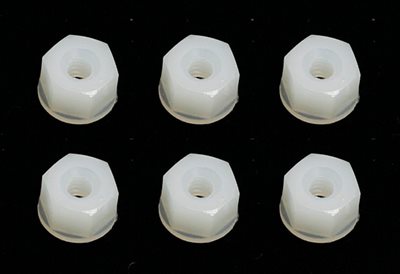 Associated 4-40 Locknuts, Nylon (6) 