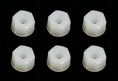 Associated 4-40 Locknuts, Nylon (6) 