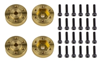 Associated Enduro 12mm Wheel Hex Adapters, brass