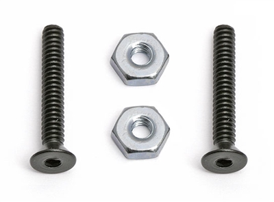 .Associated 4-40 T-Bar Pivot Ball Screws With Nuts (2 Pair)