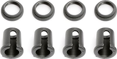 .Associated 12R5 Shock Collar And Cup (4 + 4)