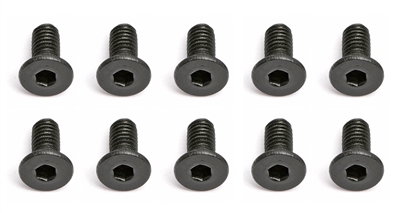 Associated TC6.1/12R5 Flat Head Cap Screws, 2.5 x 6mm (10)