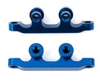 Associated RC12R6 Front Bulkhead, blue aluminum